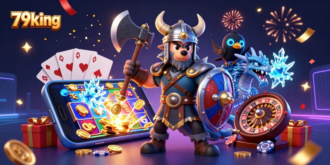 Experience thrilling gaming adventures with the vibrant 79king casino scene featuring dynamic characters and slot games.