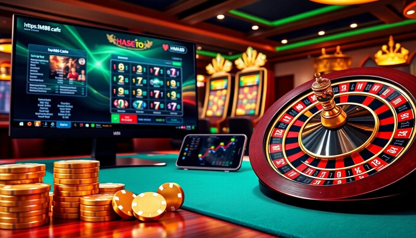 Engaging https://hm88.cafe/ interface with professional roulette action and high-stakes poker chips