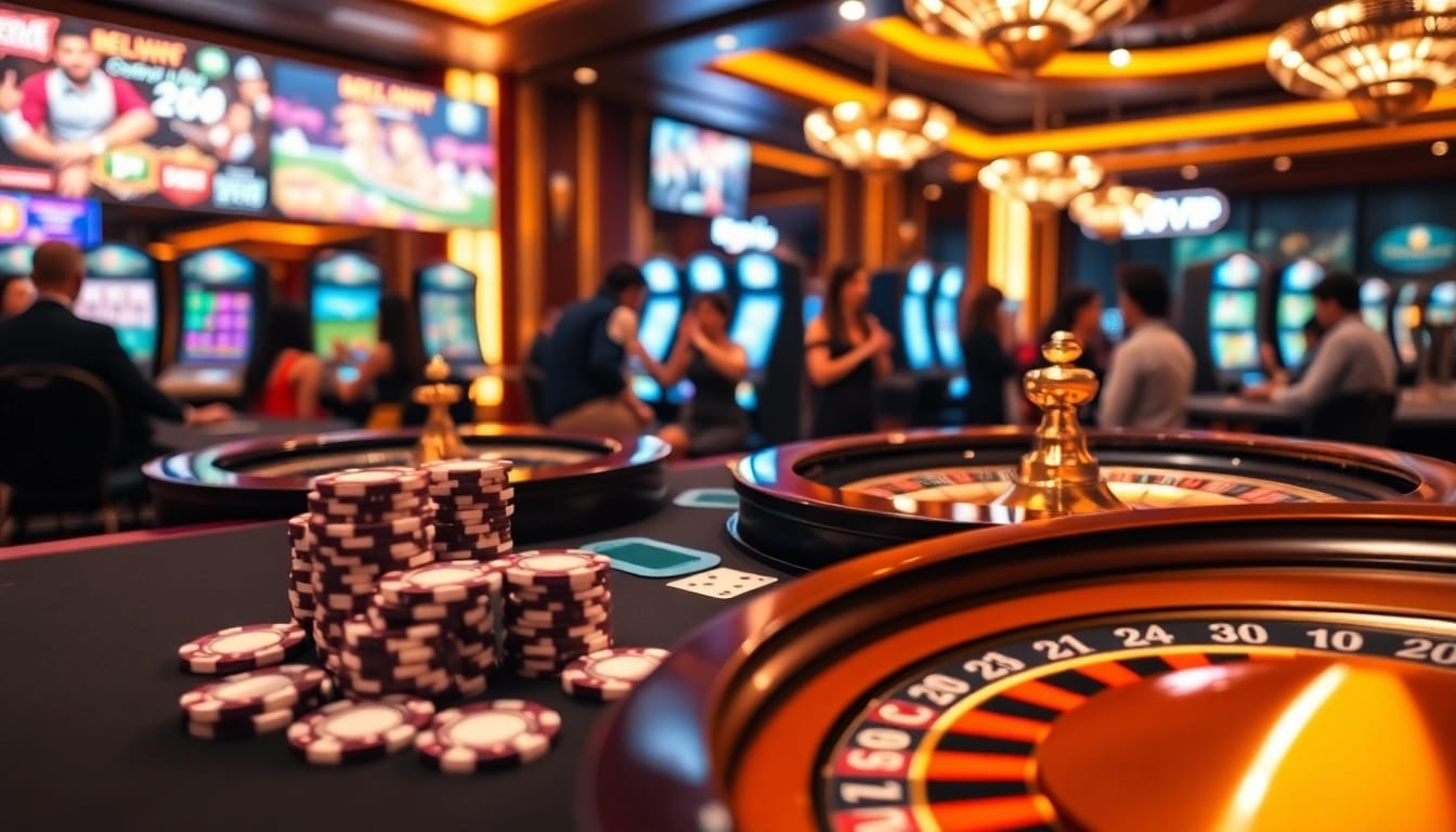 Experience gaming excellence at Nhà Cái 68VIP Có Uy Tín with vibrant casino tables and thrilling poker action.