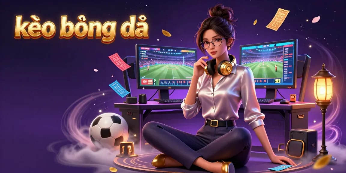 Place bets at kèo bóng đá while exploring dynamic sports betting visuals.