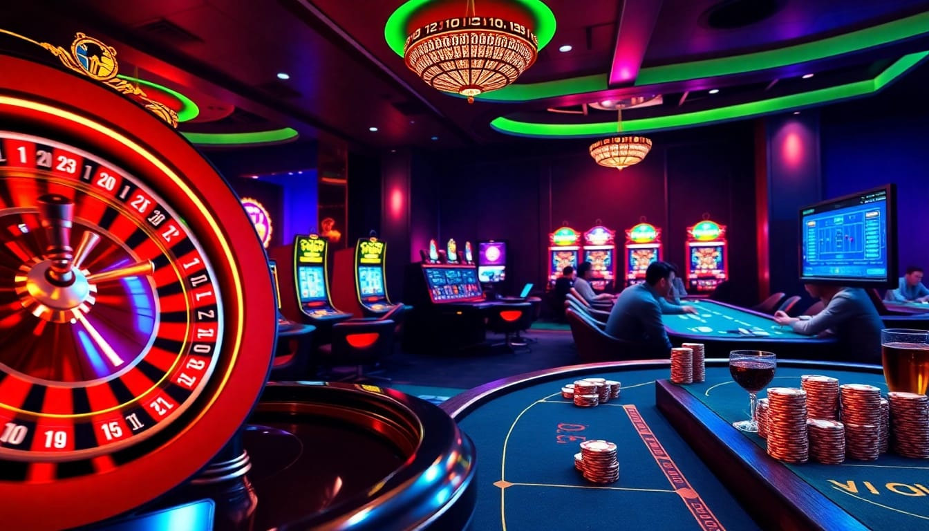 Experience the thrill of winning at https://zx88.live/ with vibrant casino visuals featuring roulette and poker.