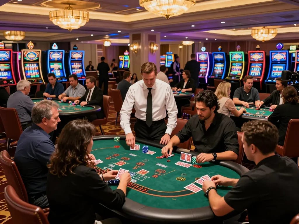 Players enjoying an exciting Blackjack game at S666 casino, capturing dynamic action and strategic gameplay.