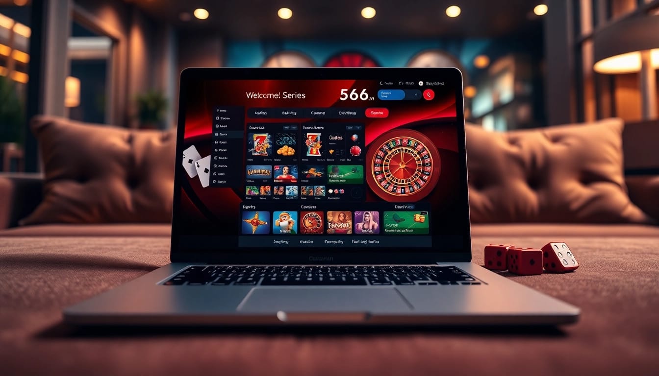 Explore the dynamic online casino experience at 566.con with vibrant displays and interactive gaming features.