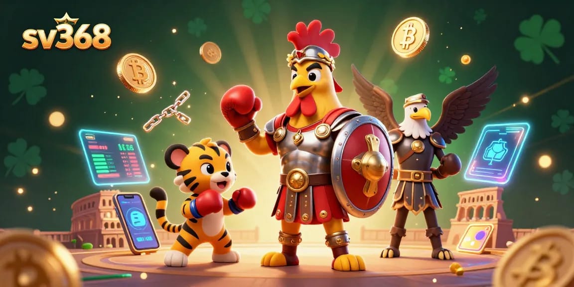 Engage in thrilling betting battles with sv368's rooster gladiator amid blockchain riches.