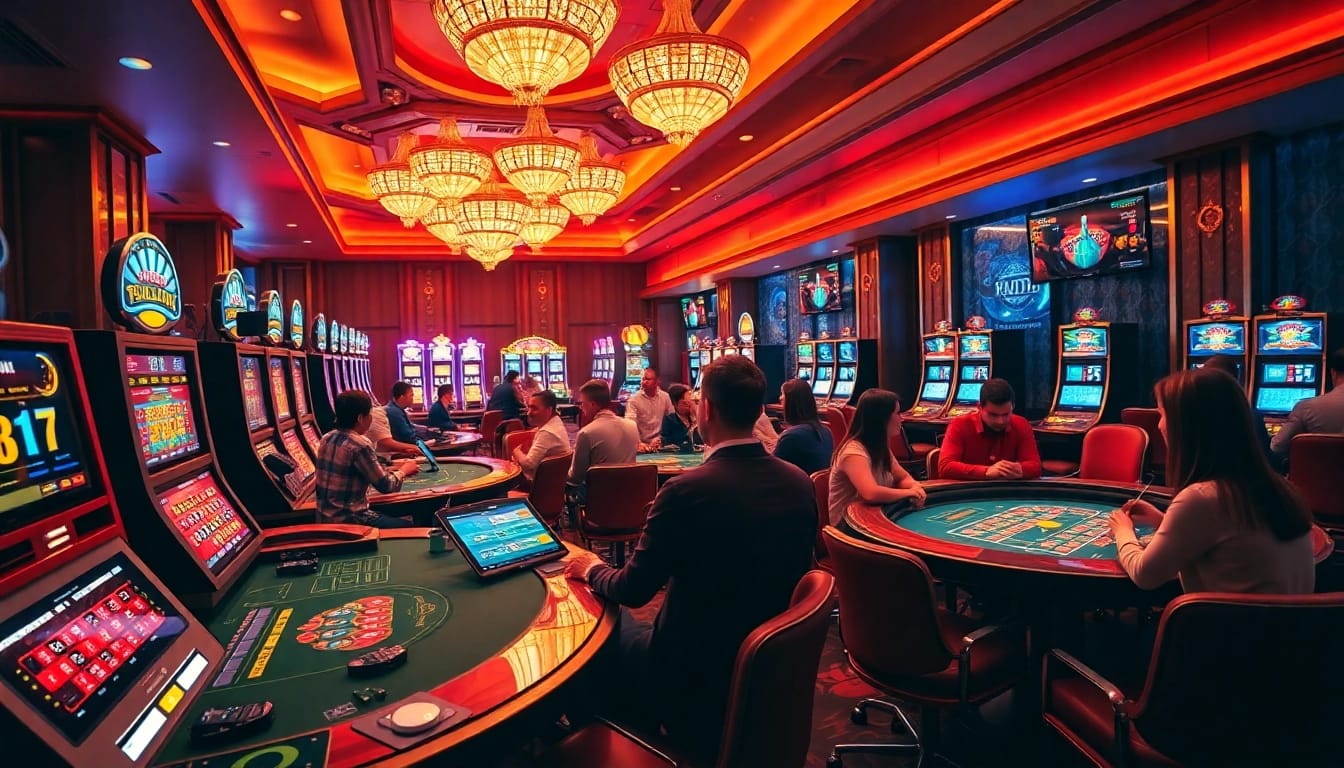 Experience the thrill of gambling at 65A with diverse games, vibrant casino tables, and dynamic betting actions.