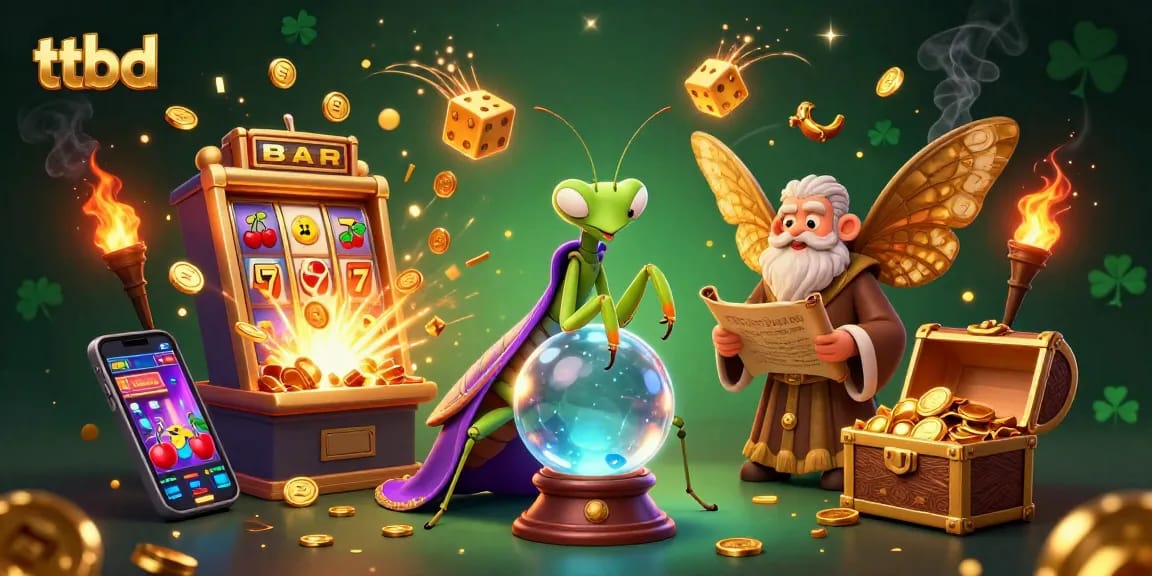 Experience thrilling wins with ttbd as cartoon characters celebrate vibrant casino games!
