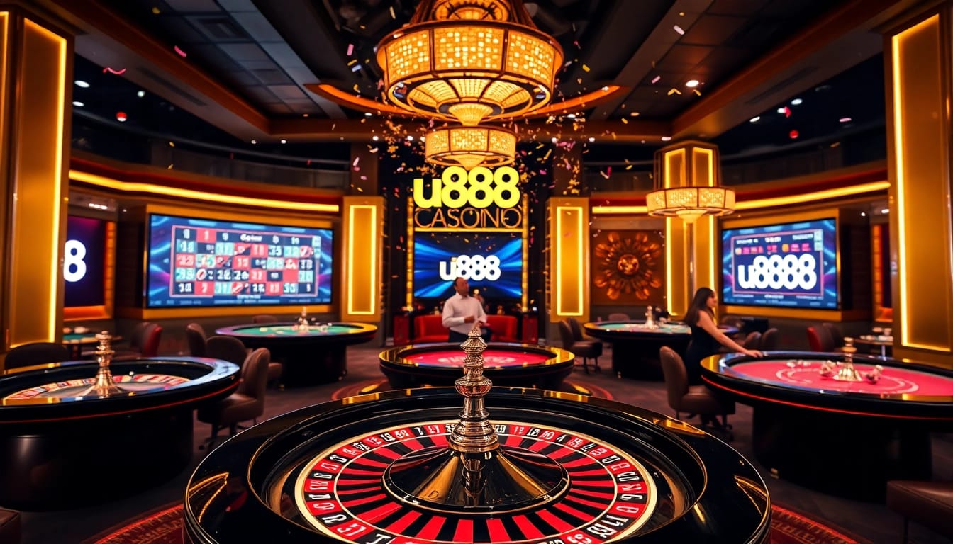 Experience high-stakes action at u888 gaming tables featuring elegant design and excitement.