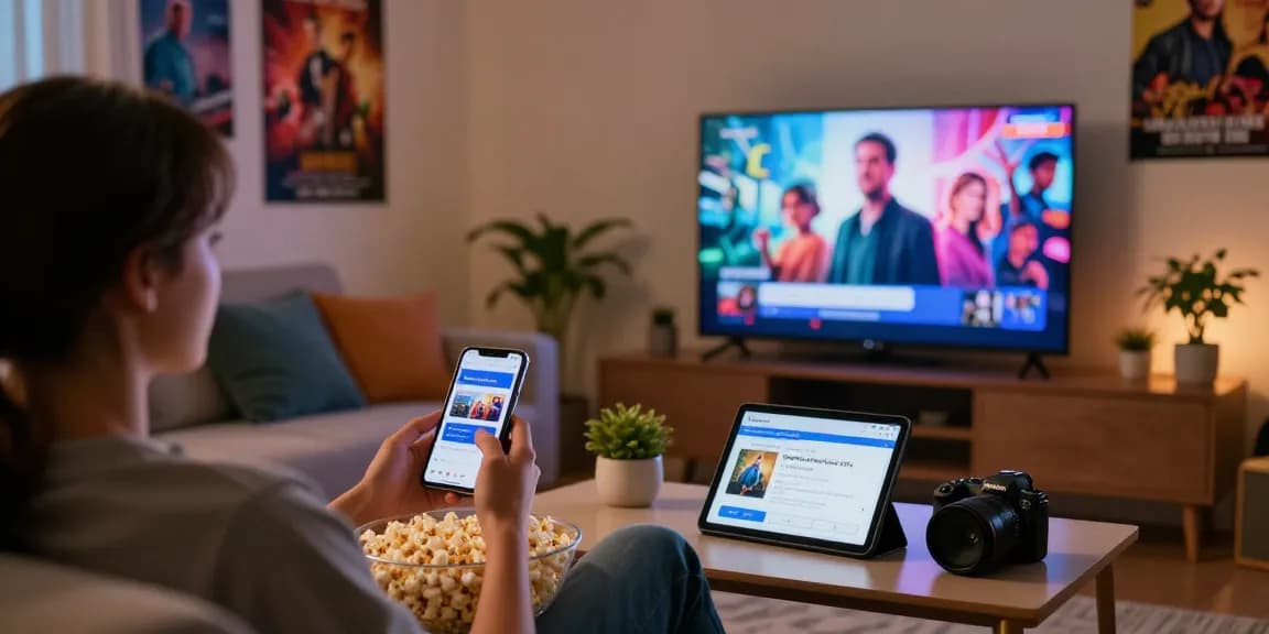 Pikashow APK download for watching movies with a cozy home setup.