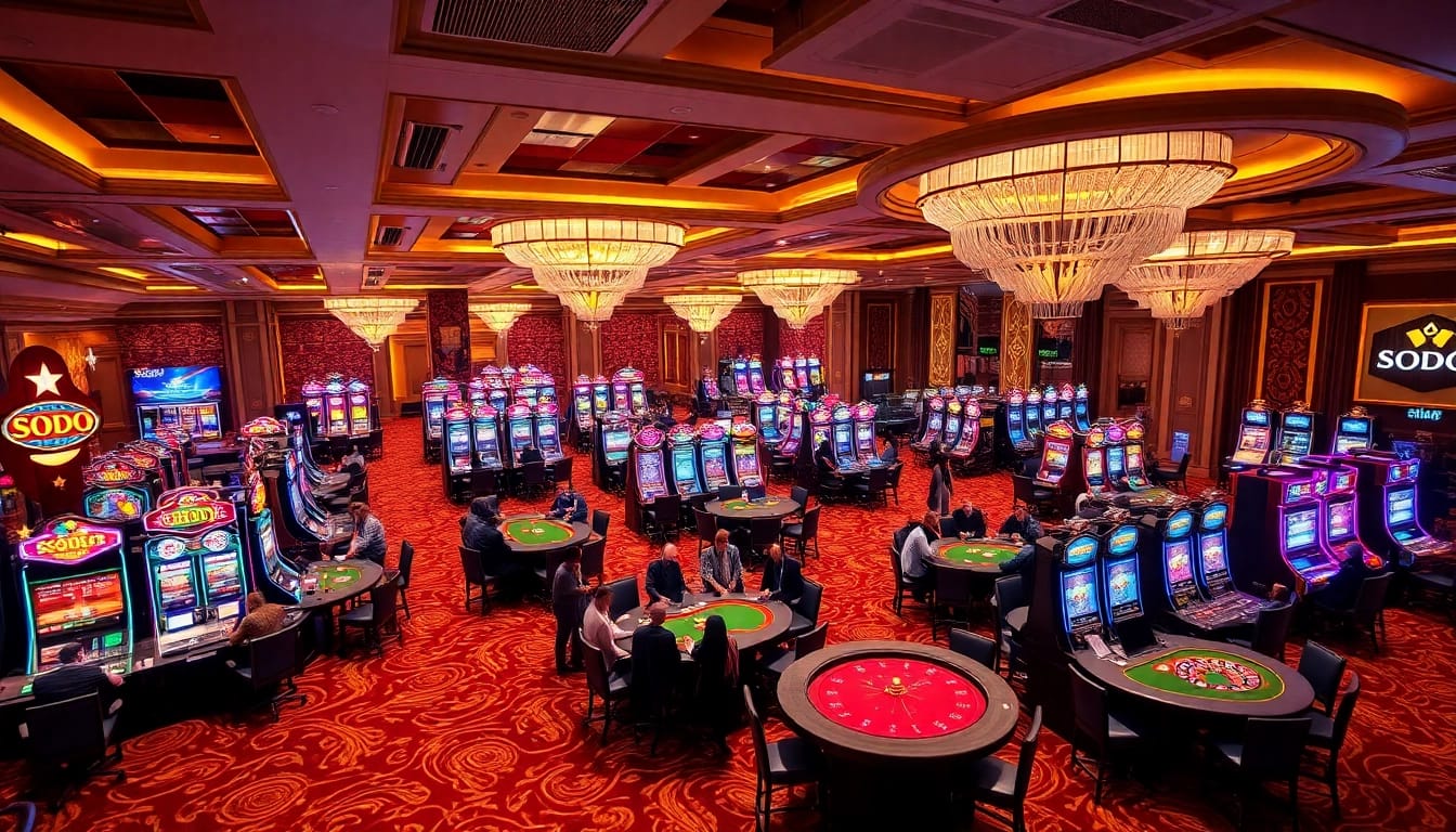 SODO Casino offers players vibrant gaming excitement with dynamic tables and slot machines.