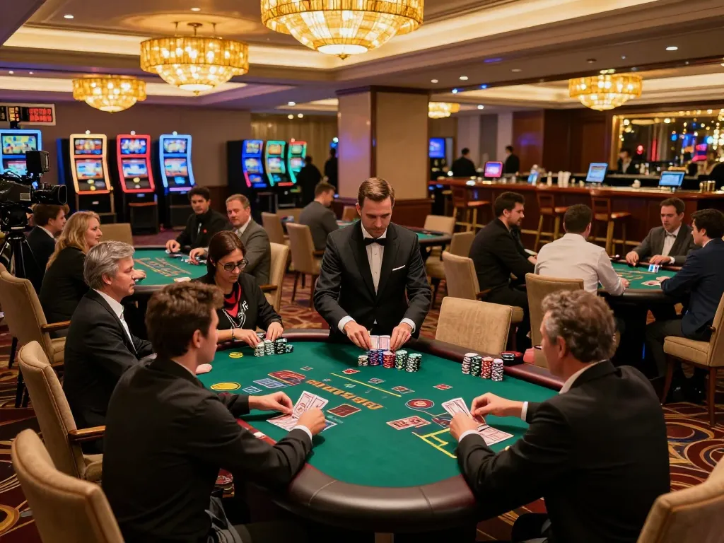 Exciting blackjack action at 79KING casino revealing players betting in a lively atmosphere
