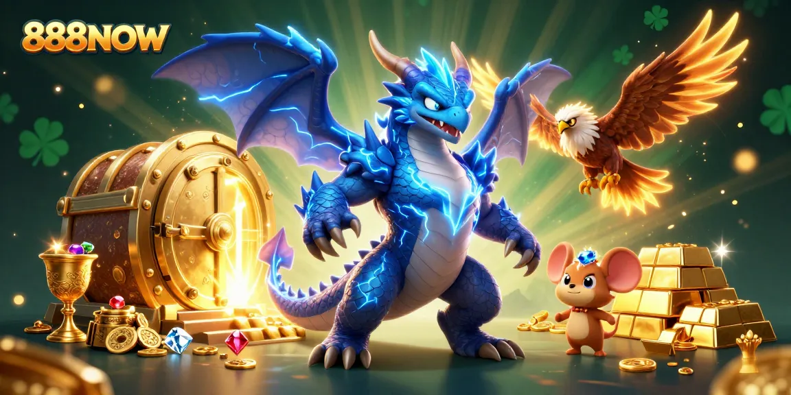 Experience thrilling gameplay with 888NOW, featuring dynamic casino elements and enchanting characters.