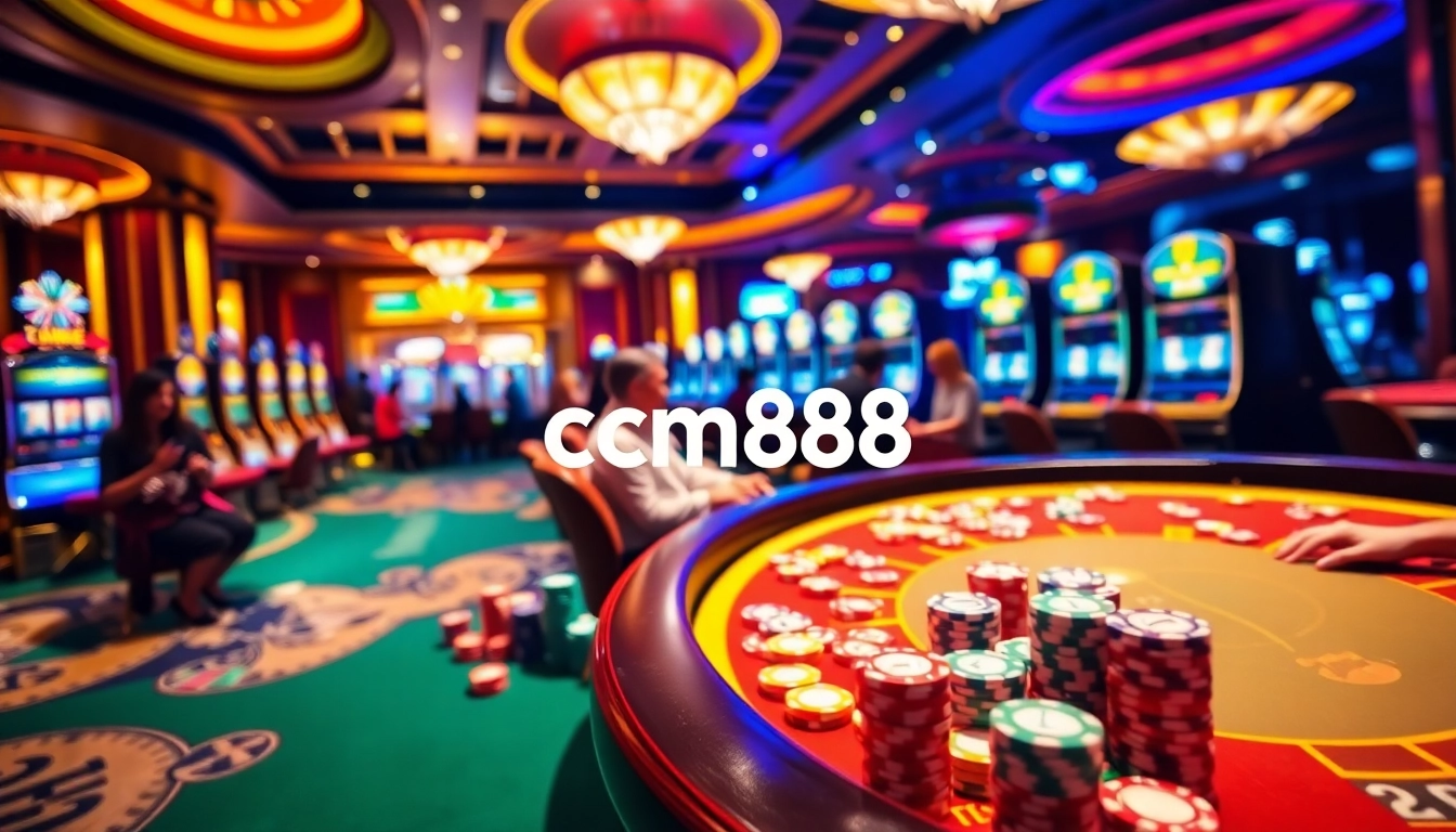 Experience thrilling gameplay at cm88's vibrant casino tables, where excitement meets strategy.