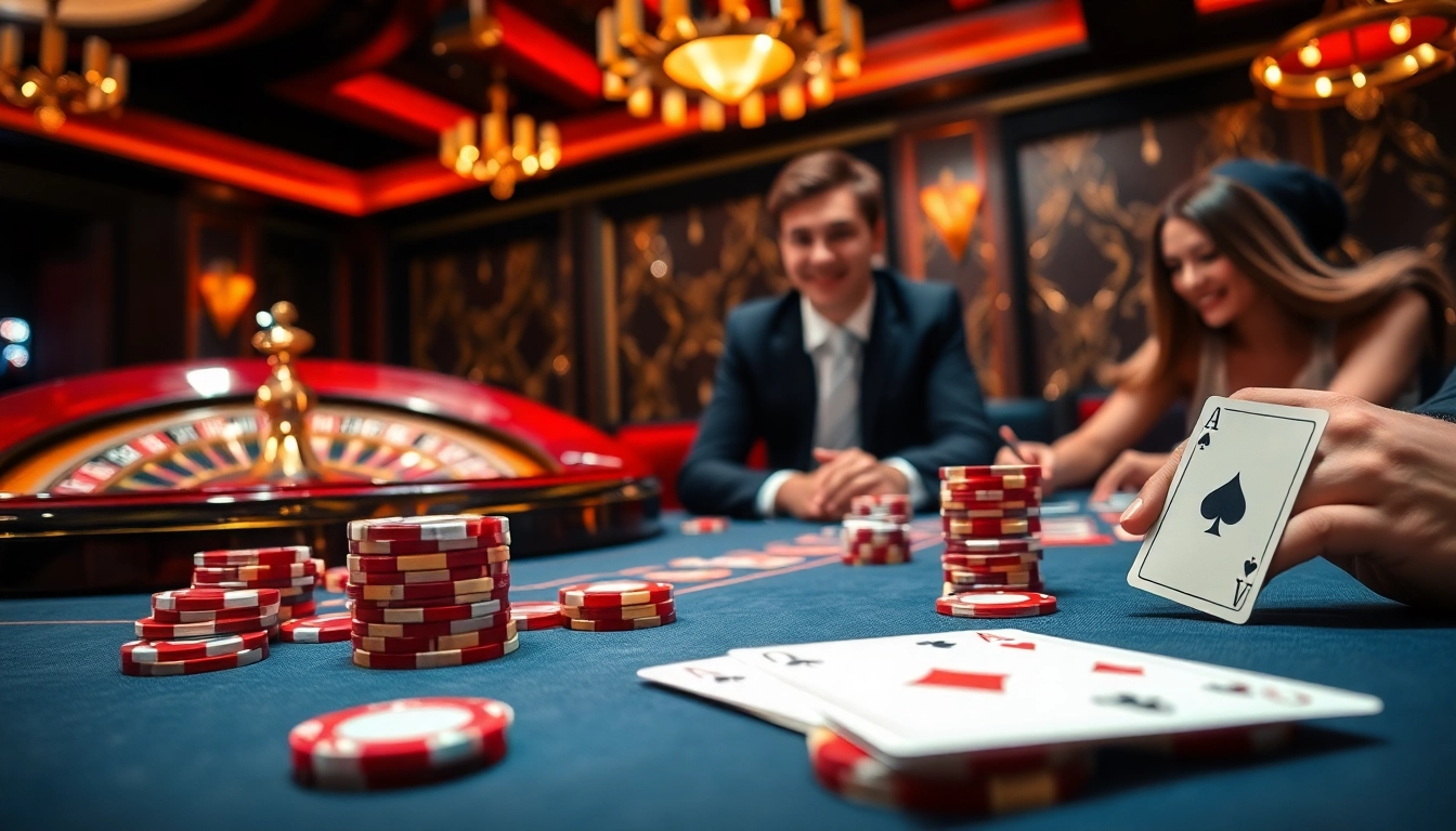 Experience the thrills of gambling at https://ok8386.autos/ with a captivating poker table scene.