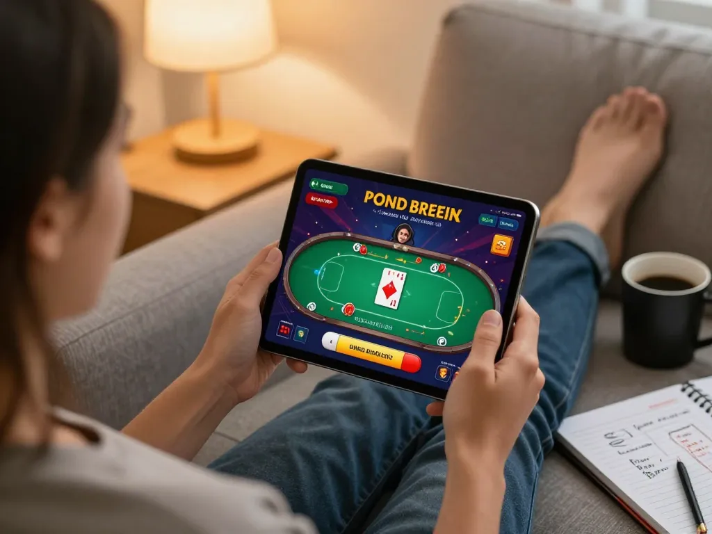 Login and registration for 918kaya gameplay on a mobile app in a cozy home setting