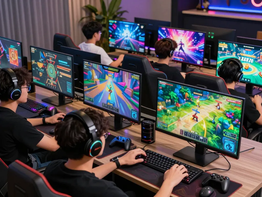 Dynamic gaming experience on Sunwin platform with vibrant graphics and engaged players.