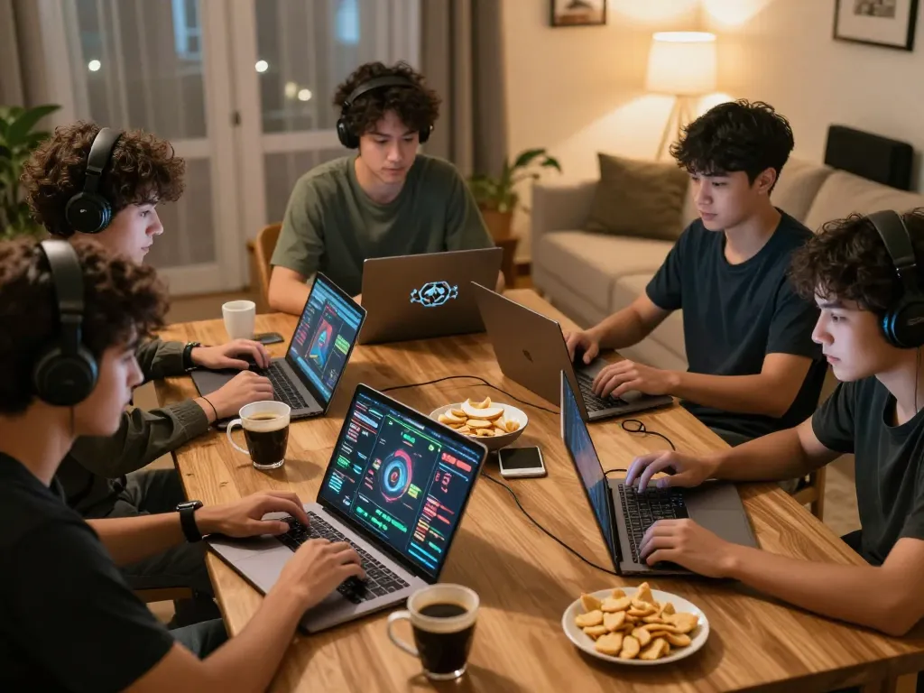 Gamers enjoying online betting on tx88 platforms with devices showcasing game options.