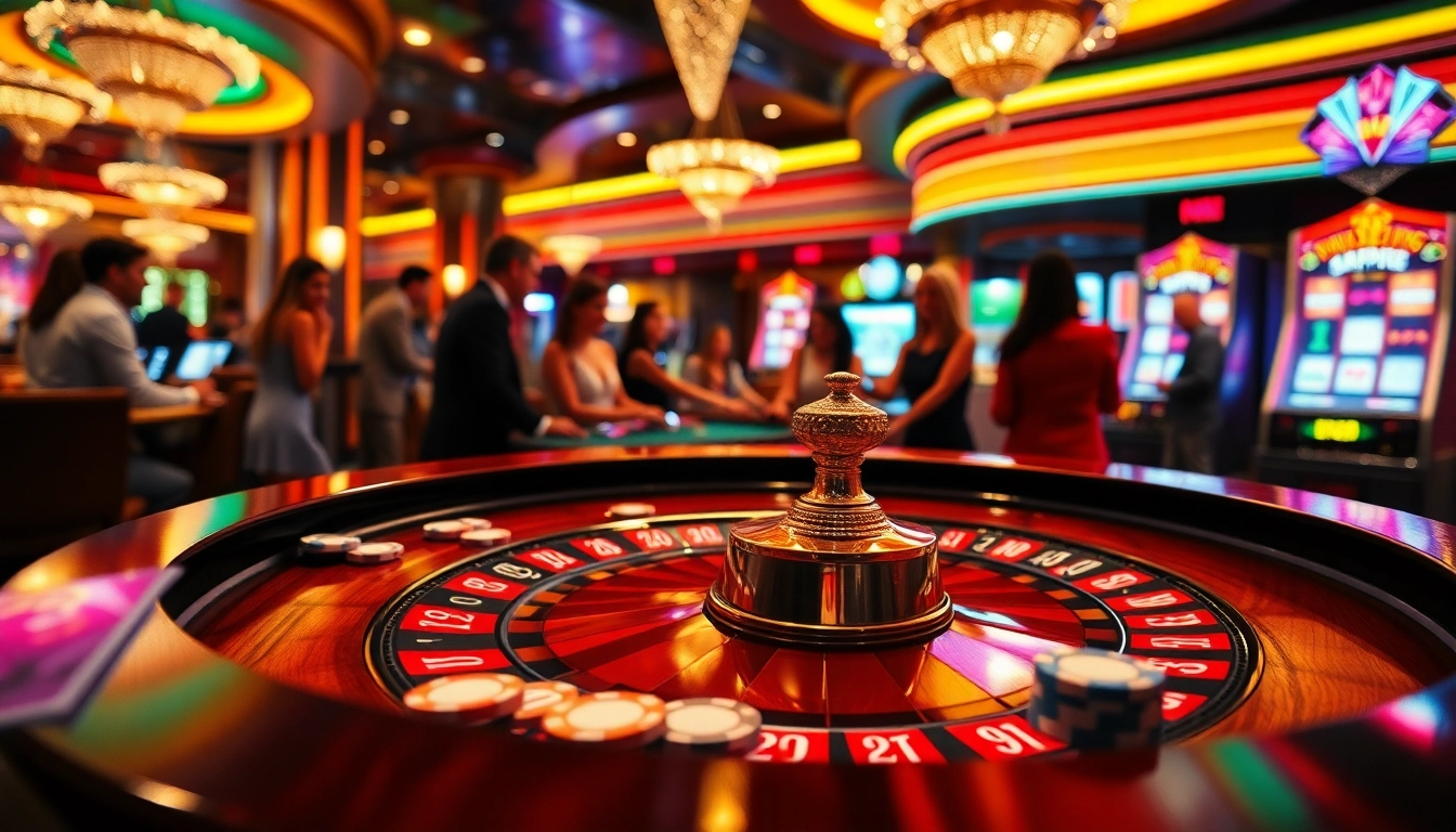 Excited players engaging in a thrilling gambling scene at xx88 casino.