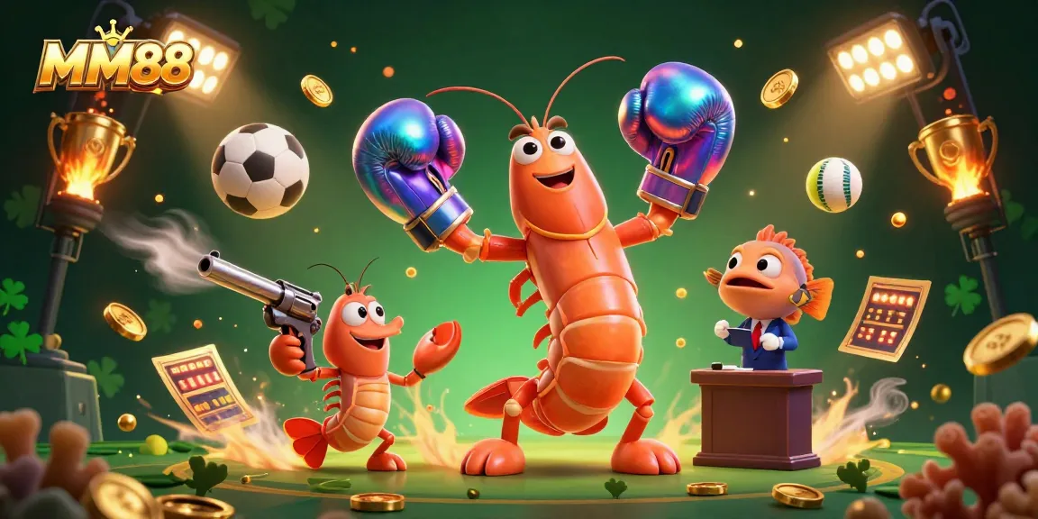 Experience thrilling gameplay at MM88 with energetic characters and vibrant casino elements.