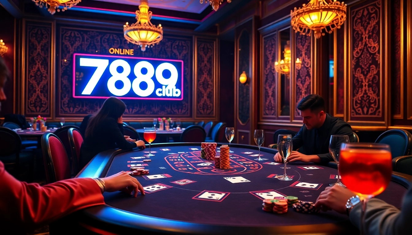 Experience the thrill of poker at 789club with vibrant casino atmosphere and luxury.