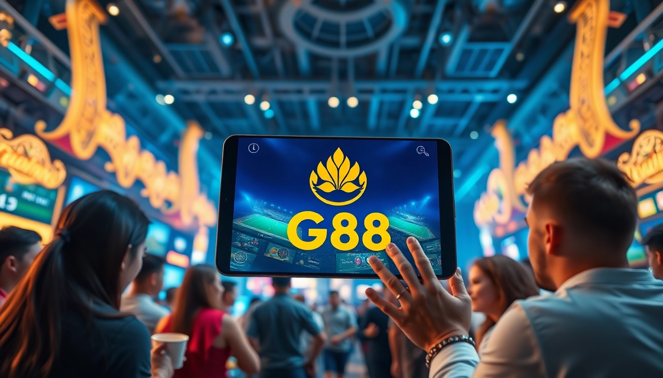 Experience the vibrant G88 gaming platform with diverse players engaging in thrilling casino games.