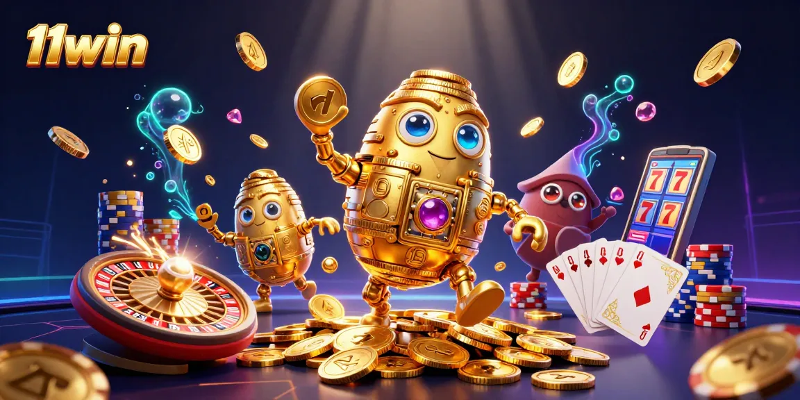 Spin with 11win and revel in a vibrant casino scene of riches and excitement.