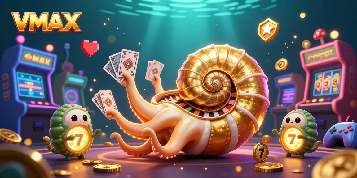 Experience the thrill of VMAX with vibrant casino elements and exciting gameplay visuals.
