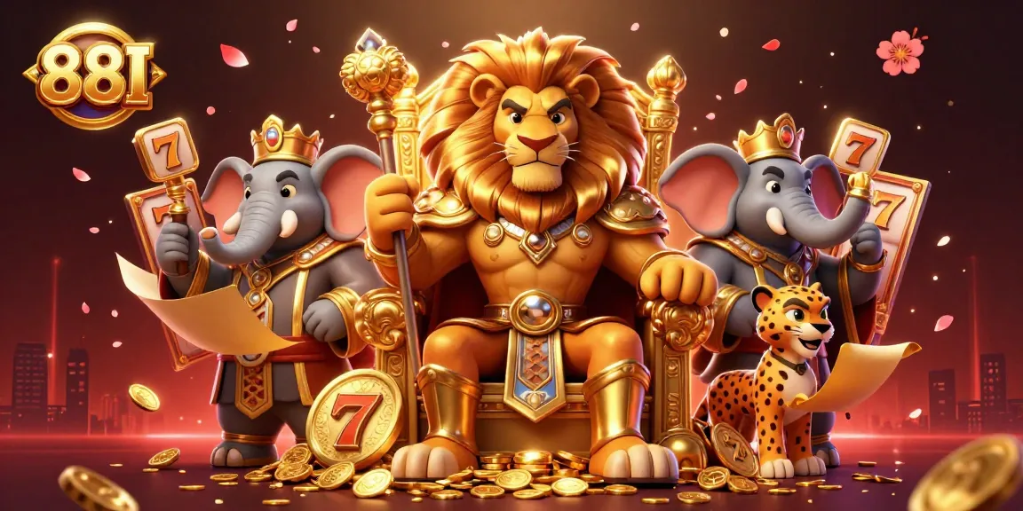 Elevate your gaming experience with vibrant 88I slot reels and thrilling casino characters.