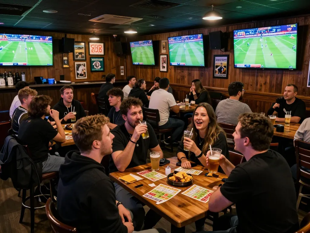 CakhiaTV fans enjoying the thrill of live sports betting and watching a football match together