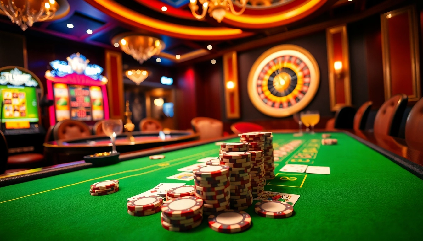 Players engaging in high-stakes poker at an 11win table with vibrant chips and cards.