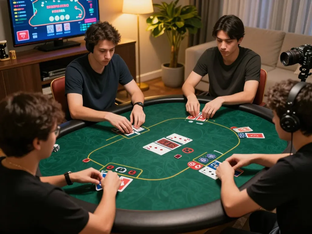 Aksi poker online yang menarik di platform idn777, menampilkan gameplay strategis dan antarmuka yang hidup.