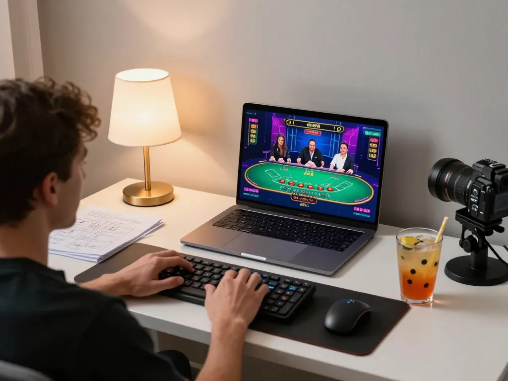 RR99 player strategies during live dealer baccarat session on a modern gaming setup