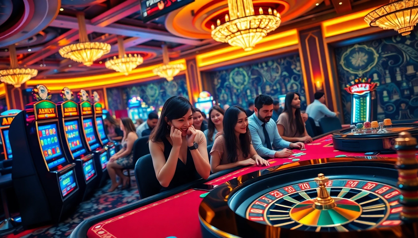 Experience the thrilling excitement of hb88 with vibrant casino tables and dynamic gameplay.