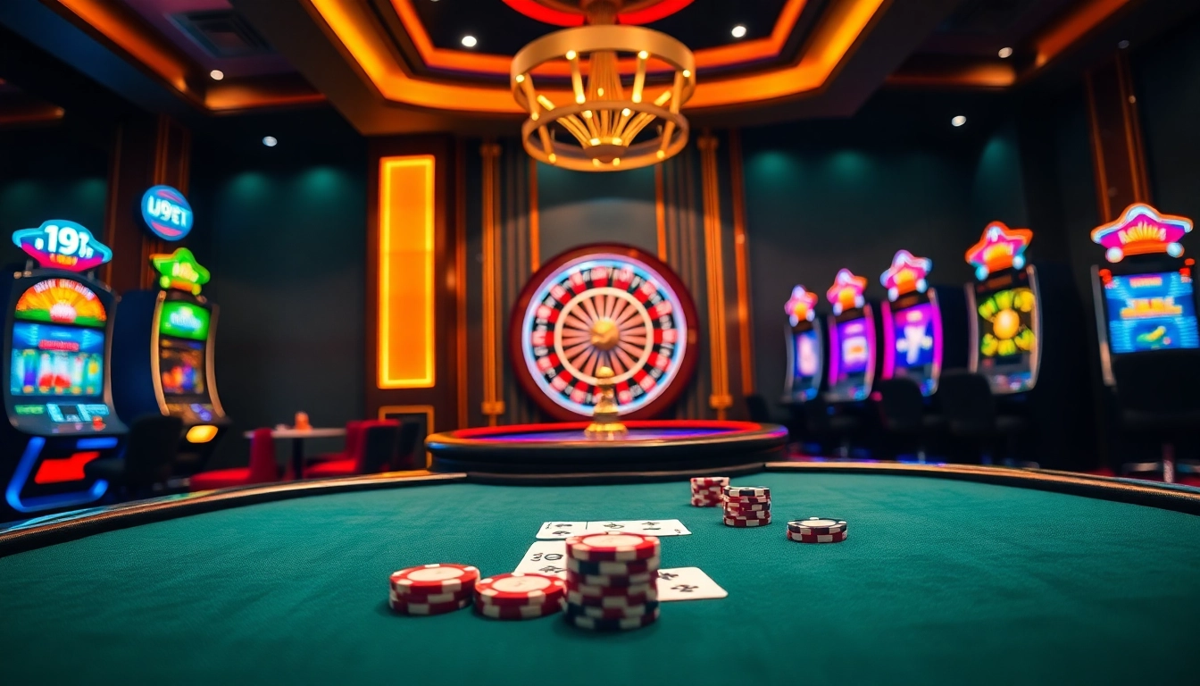I9BET offers thrilling online gaming with an inviting casino ambiance featuring poker, roulette, and slot machines.