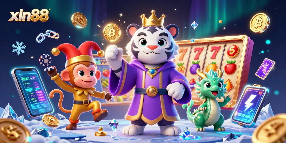 Experience the thrill of xin88 as the elegant tiger and playful monkey celebrate jackpots.
