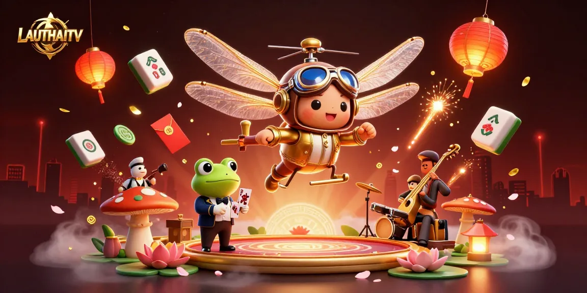 Experience the excitement of LAUTHAITV with vibrant casino elements and entertaining characters.
