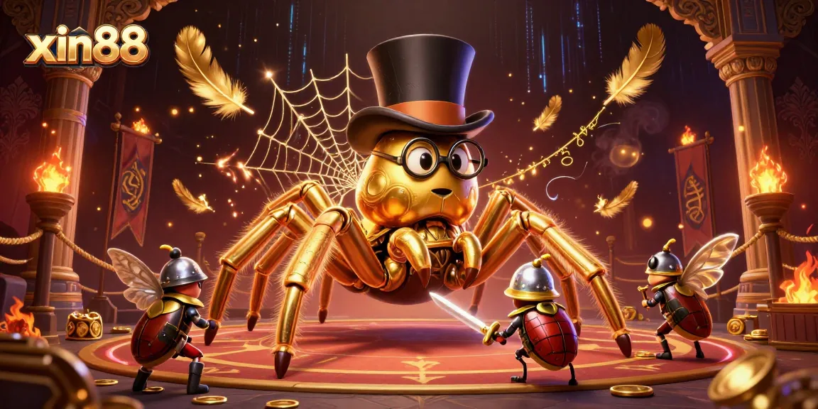 xin88 engaging in a thrilling casino experience with dynamic elements and characters.