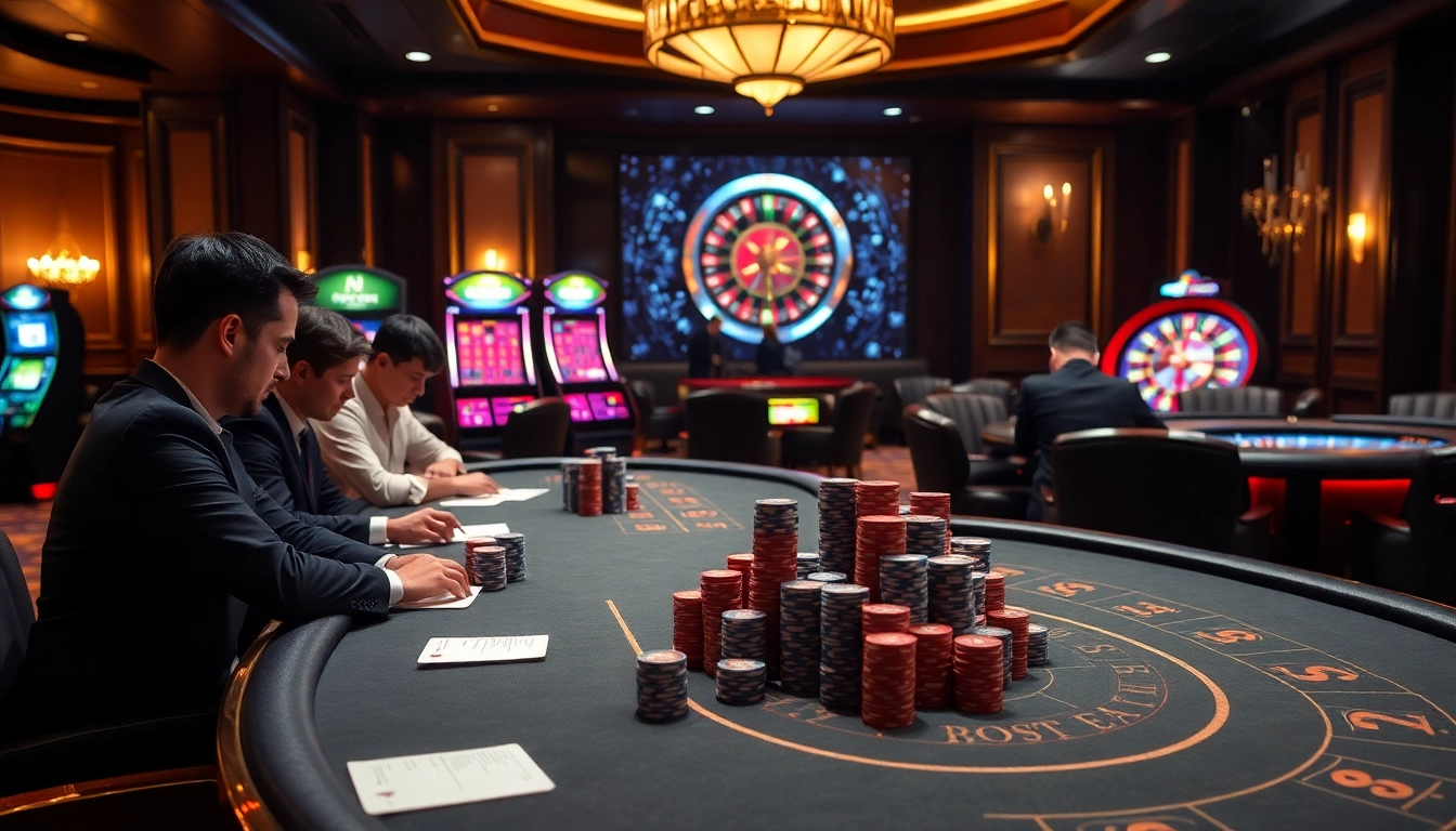 Experience thrilling gameplay and high stakes at https://sunwin.builders/ in a luxurious casino setting.