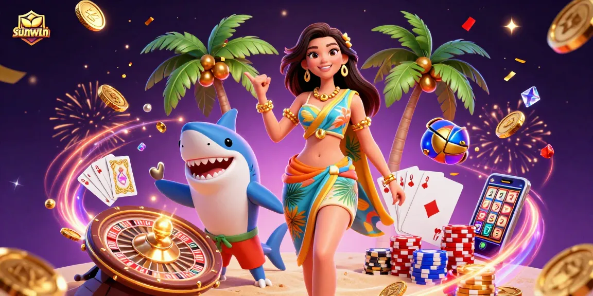 Experience the thrill of sunwin casino with vibrant 3D characters and exciting game elements.