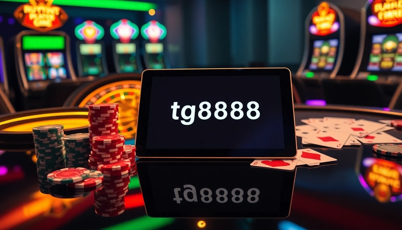 Engaging poker chip strategy with https://tg88.actor/ digital gambling interface on casino table