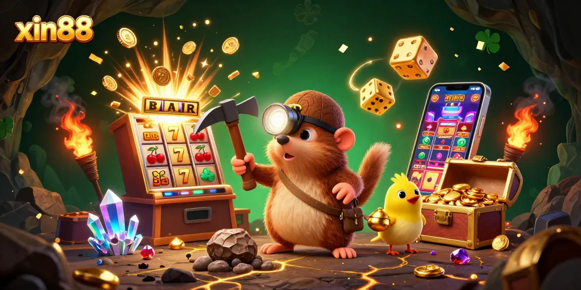 Win big with xin88 at a vibrant online casino featuring treasure hunters and magical jackpots.