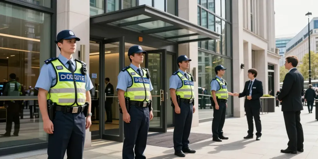 Private Security guards providing professional safety services in London.