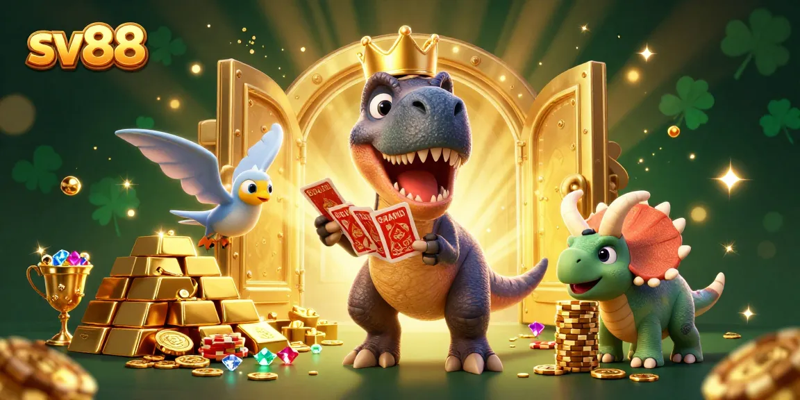 Engage in thrilling gameplay at sv88 with unique characters in a vibrant casino scene.
