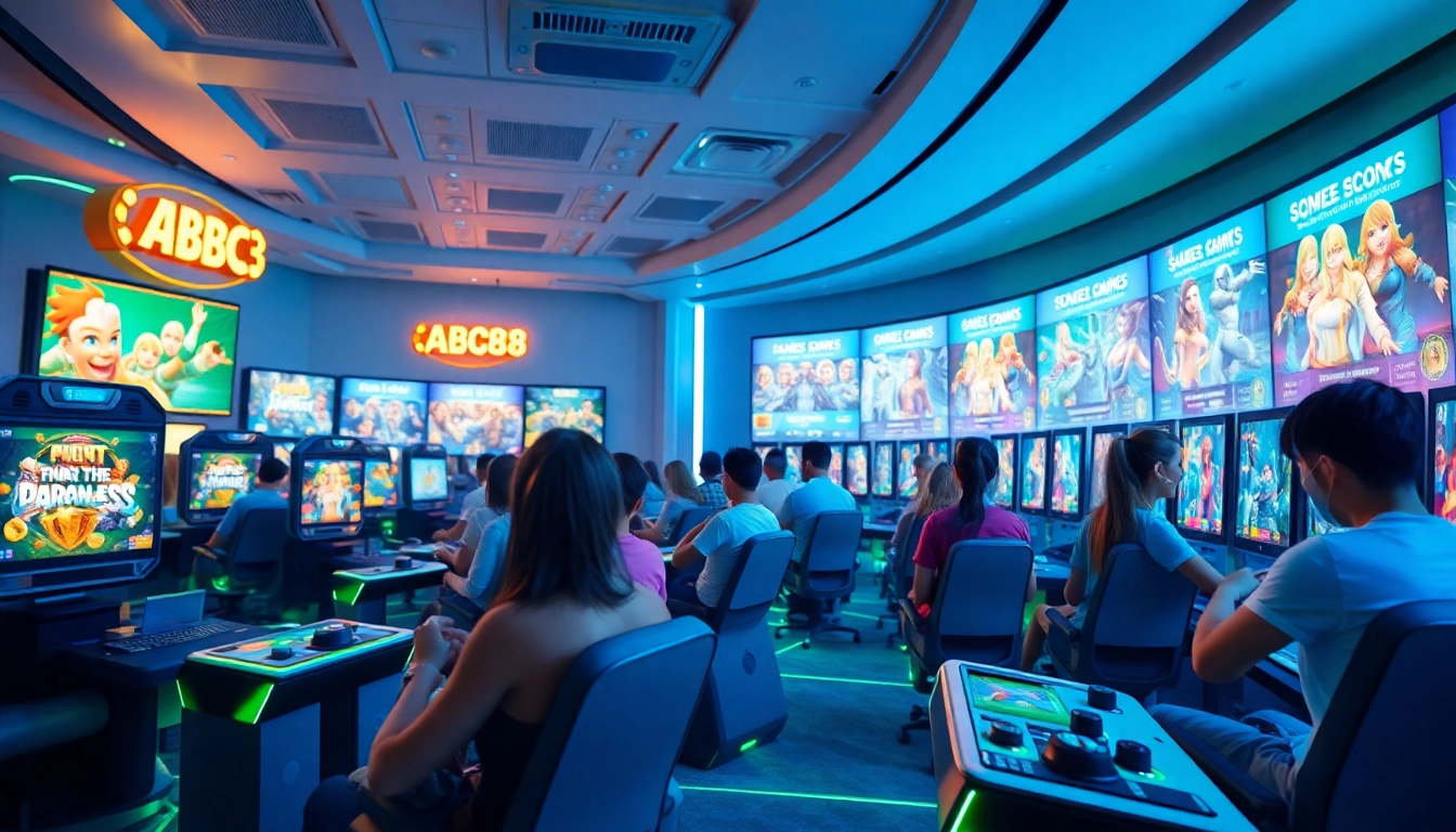 Engaging gaming scene at ABC8 showcasing exciting gameplay and immersive interface.