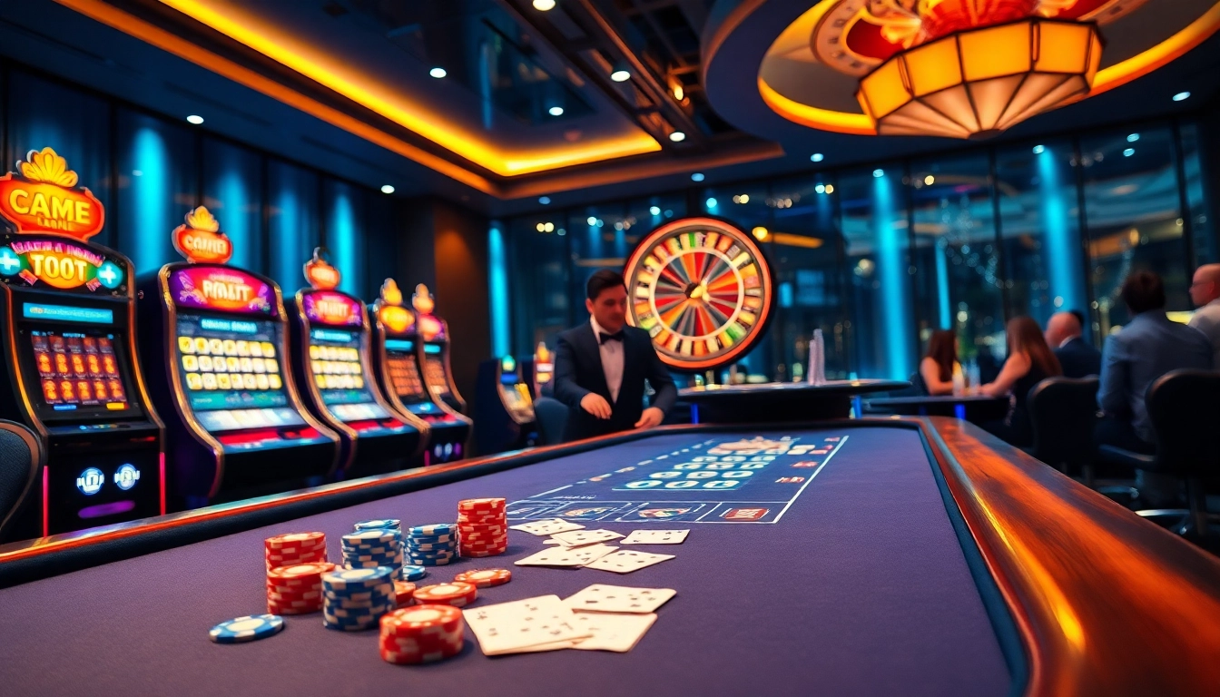 Experience thrilling gameplay at https://n188.bid/ featuring vibrant casino elements and professional dealers.