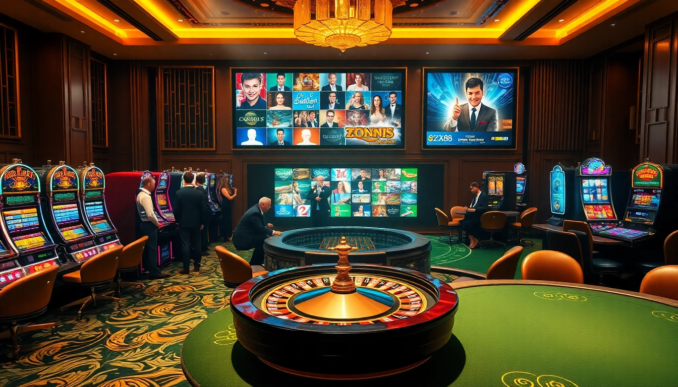 Players engaging intensely at the XX88 casino tables, showcasing excitement and luxury in gambling.