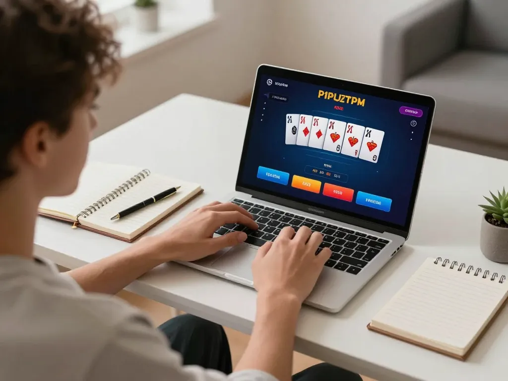 Engaging online gaming experience with TR88 displayed on laptop, showcasing strategic betting options