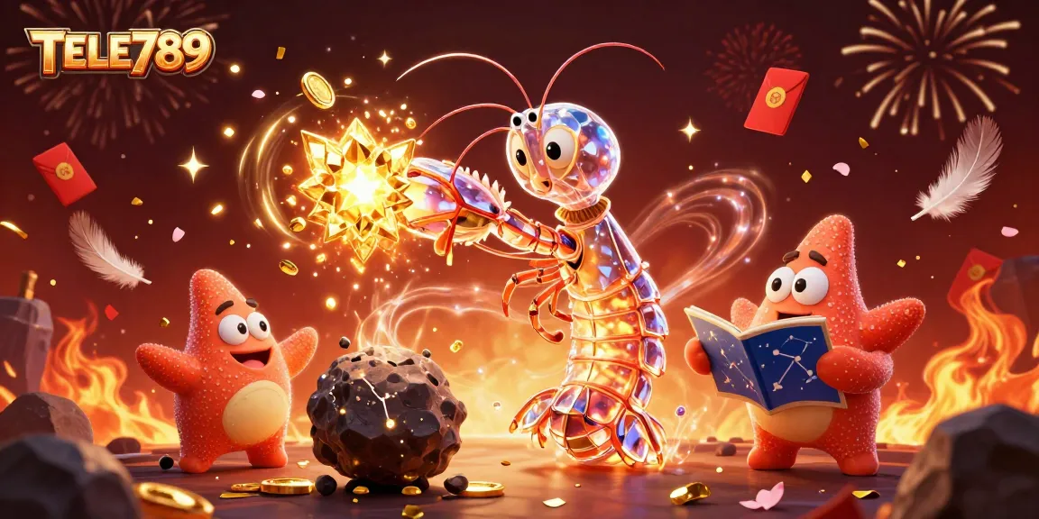 Engage in thrilling cockfighting action with TELE789, featuring vibrant golden coins and dynamic game elements.