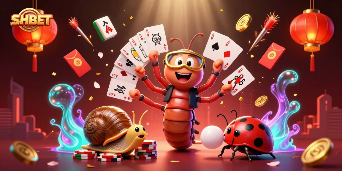 Experience thrilling gaming at SHBET with vibrant casino elements and engaging characters.