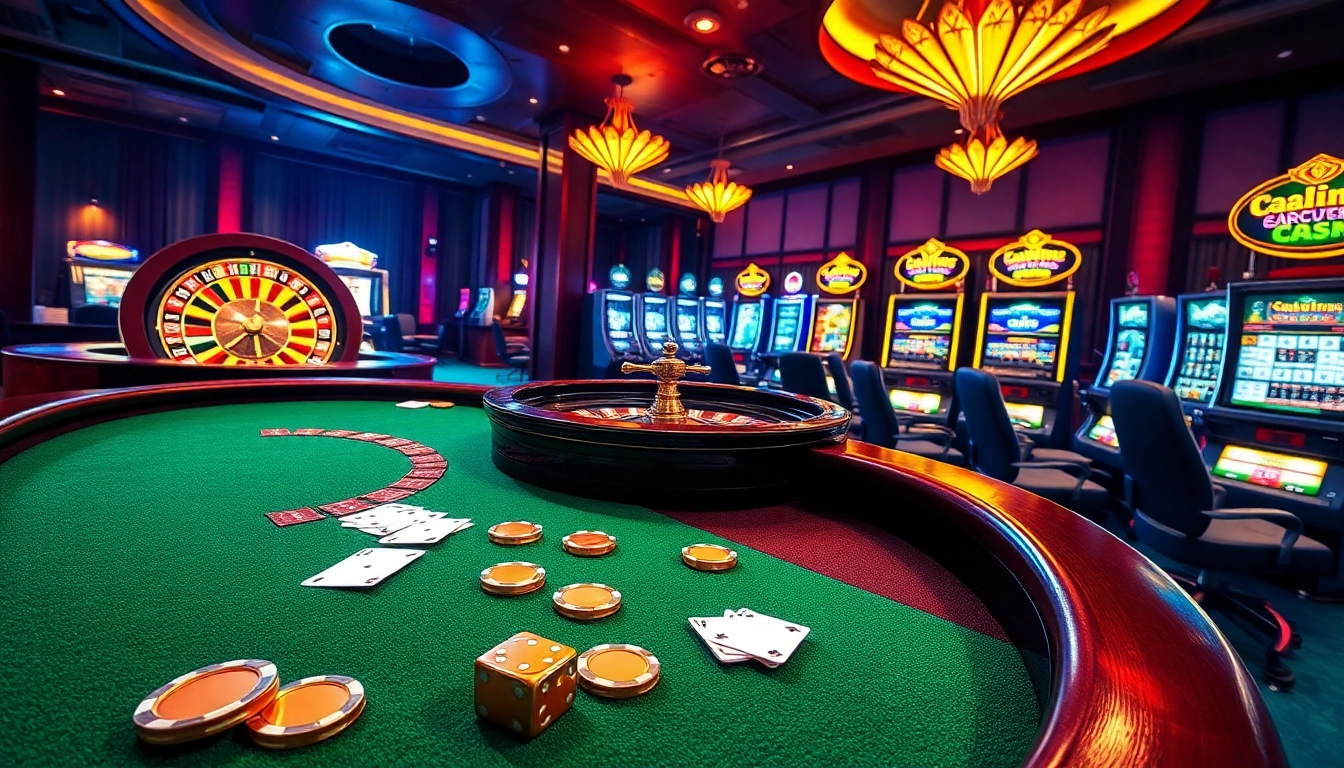 Experience the excitement at tv88.page with vibrant casino games, poker tables, and roulette wheels.