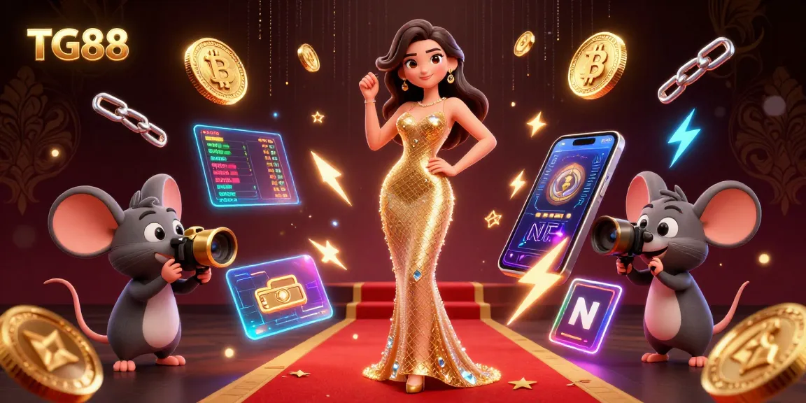 Experience thrilling gameplay at TG88 with vibrant 3D casino illustration showcasing online betting elements.